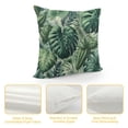 thumbnail image 4 of GOSMITH Palm Leaf Throw Pillow Covers Green Tropical Leaves Decorative Couch Pillow Case Outdoor Farmhouse Sofa Cushion Cover Modern Decor for Bed Living Room, 4 of 5