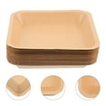 thumbnail image 2 of 25Pcs Disposable Kraft Paper Food Plates Thickened Fried Chicken Chips Plates, 2 of 9
