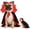 A1, variant on Santa Dog Costume Christmas Pet Clothes Santa Riding Dog Costume Outfit for Small Medium Large Dogs Pet Santa Claus Costume for Christmas Dress Up