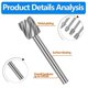 thumbnail image 4 of 20Pc HSS Router Carbide Engraving Bits for Dremel Router Bit Set 1/8 Inch(3mm) Shank for Dremel Proxxon Rotary Tools, 4 of 5