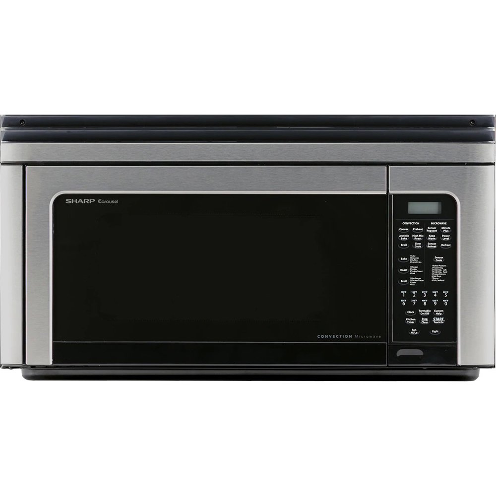 Sharp 1.1 CF 850 Watt OTR Convection Microwave; Stainless