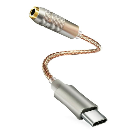 BELOWSYALER USB C to 3.5mm Headphone Amplifier Clear Output Sound Enhancer Auditory Decoding for Music Enjoyment