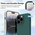 thumbnail image 4 of Liquid Silicone Case for iPhone 14 Plus Case, Full Body Protective Cover, Shockproof, Slim Phone Case, Anti-Scratch, Green, 4 of 8