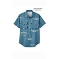 thumbnail image 6 of Turtle Bay New York Men's Short Sleeve Easy Snap Explorer Shirt with Multi-Pockets and Cool Back Mesh, 6 of 7