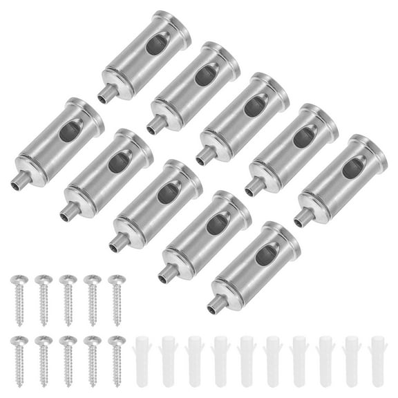 Uxcell Cord Grip Connector Wire Rope Cable Clamp with Base for Suspending Lamp, 10 Pack