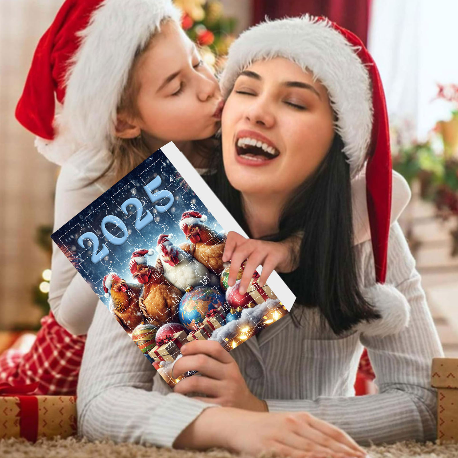 Calendrier De L'Avent 2025 Rugby - 24 Décorations Acrylique 2D Avec Compte à Rebours - Pour Sapin, Fenêtre, Mur, Voiture - Décoration De Noël Sportive - 8