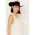 thumbnail image 2 of Miss Me Women's Crochet Neck Sleeveless Peasant Top Natural X-Large  US, 2 of 4