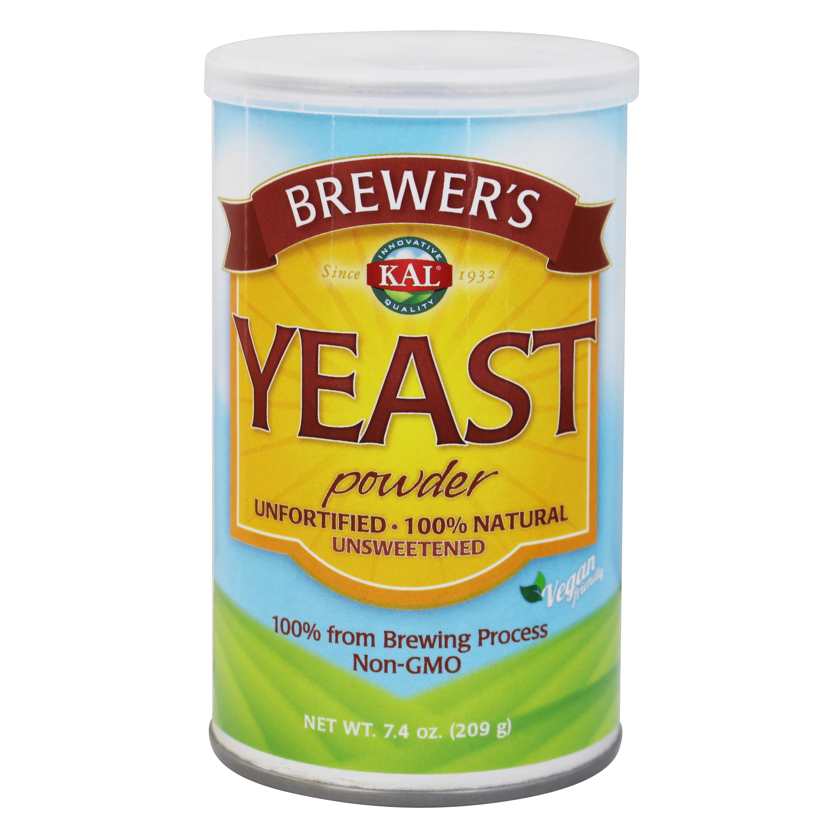 Kal Brewer's Yeast Powder 100 Natural Unfortified Unsweetened 7.4