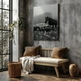 thumbnail image 5 of Elegance in Motion: Black and White Horse & Classic Car Canvas Wall Art, 5 of 10