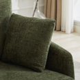 thumbnail image 5 of PORKISS Swivel Accent Chair, Modern Barrel Chair with 2 Thorw Pillows, Oversized Comfy Round Armchair Reading Chair, Comfy Chair for Bedroom Living Room, Green, 5 of 9