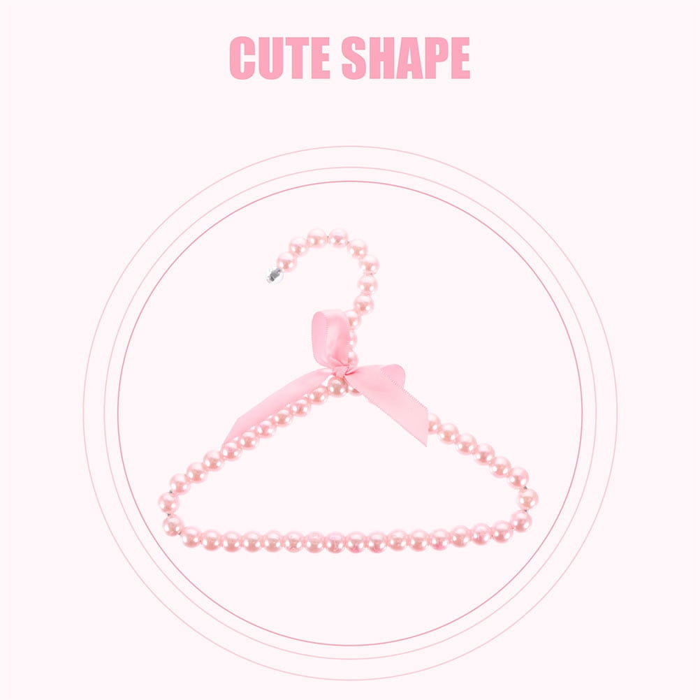 OUNONA  6 Pcs Coat Hanger Girls Hangers Kids Infants Clothes Child Baby Pink
