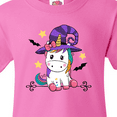 thumbnail image 3 of Inktastic Halloween Girls Unicorn Witch Youth T-Shirt, 3 of 4