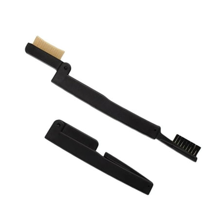 LEORX Eyelash Comb For Separating Eyelashes Brow Grooming 1Pack Black Folding Design Makeup Tools