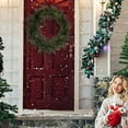 thumbnail image 4 of 19.7 Inch Real Touch Christmas Wreath for Front Door, Large Artificial Cedar and Pine Wreath for Indoor Outdoor Wall, Window, and Farmhouse Fireplace Holiday Decorations, 4 of 6