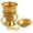 Gold, variant on AM Regal Metal Incense Burner - Agarwood Powder Bakhoor Burner, Gold, 1 Count, 1 Pack