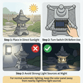 thumbnail image 5 of 14 Inch Solar Japanese Pagoda Lantern Statue, Weather‑Resistant Resin Zen Outdoor Light for Patio Garden Yard, 5 of 25