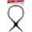 Black, variant on ANNIE 12 INCH PORTABLE WIG STAND- BLACK