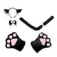 thumbnail image 1 of Jumpingount Conjunto de Cosplay de gato con orejas de cola de gatito dibujos animados ropa de juego de rol cómoda suministros de fiesta para Halloween Accesorio para el cabello No.2 Jumpingount AP007716-02, 1 of 6
