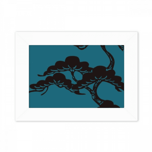 Painting Japanese Culture Blue Photo Mount Frame Picture Art Painting Desktop 5x7 inch