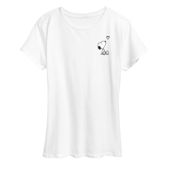 Peanuts - Snoopy Heart - Women's Short Sleeve Graphic T-Shirt