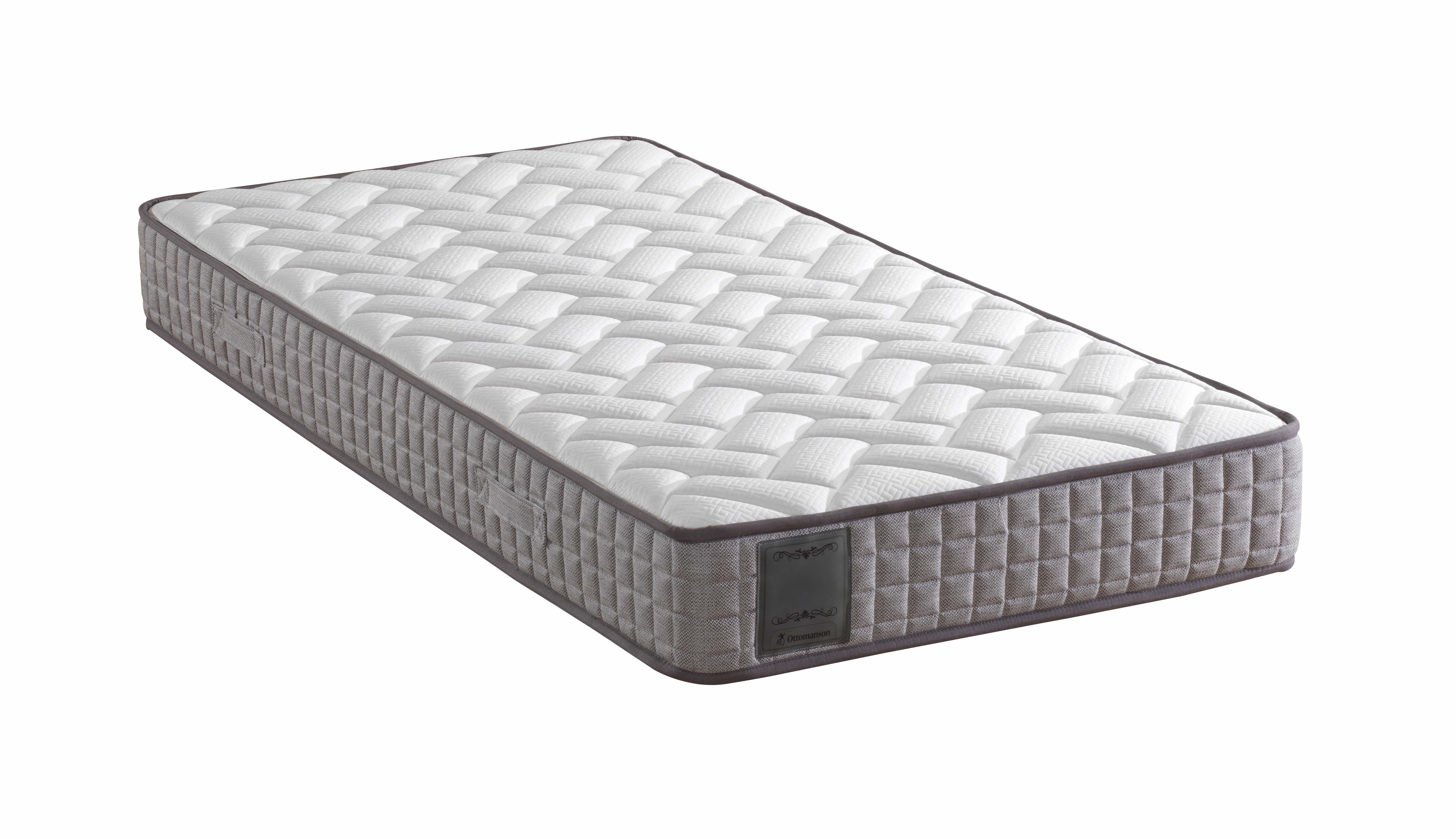 Ottomanson Twin 8" Medium-Firm Hybrid Mattress for Young Adults, Durable & Comfort, CertiPUR-US, Bed in a Box