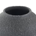 thumbnail image 6 of DecMode 15" Whitewashed Textured Black Ceramic Vase, 6 of 10