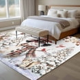 thumbnail image 4 of 5'x7' Area Rugs for Living Room Bedroom, Christmas Snowman Washable Rug Carpet Runner Indoor Outdoor, Xmas Snowflake Elk Eucalyptus Leaves Non Slip Floor Mats Area Rug for Kitchen, Nursery, 4 of 8