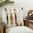 thumbnail image 3 of Modern Mosaic Fragment Geometric Poly Filled Throw Pillow, 3 of 3