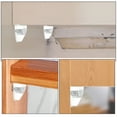 thumbnail image 3 of LAMIRO 20 pcs Clear Shelf Pegs Kitchen Cabinet Shelf Pin Shelf Support Peg Cabinet Shelf Pegs 0.79x0.79x0.59in, 3 of 7