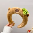 thumbnail image 3 of Adorkable Capybaras Headband Furry Headpiece Proms Birthday Fun Headwear Capybaras Hair Clip Hair Headwear, 3 of 8