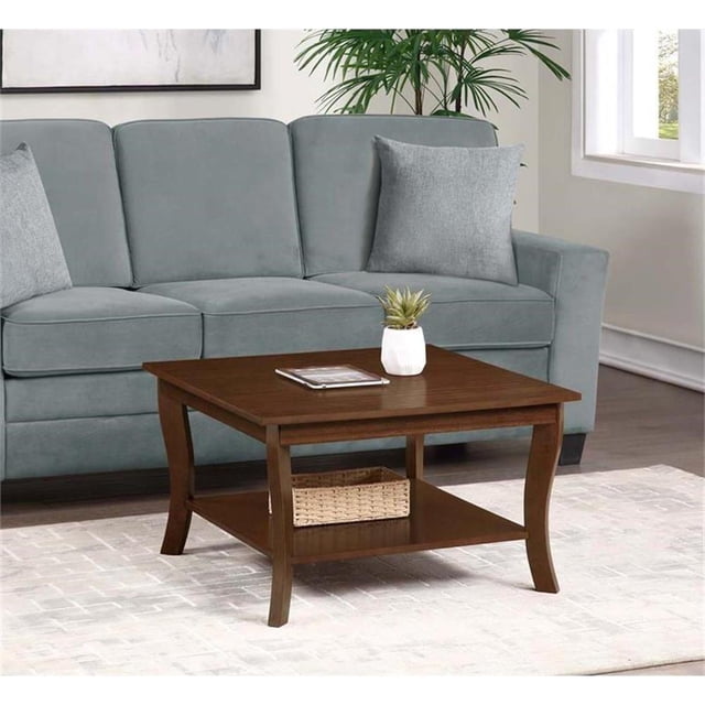 Convenience Concepts American Heritage Table Basse Carrée en Bois Espresso