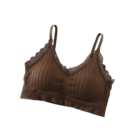 Abomasnow Wireless Bras for Women Seamless Comfort Cami Bra No Underwire Adjustable Straps Tank Top Bras Soft Lightly Lined Sports Bralettes