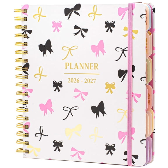 Votum Academic 18-Month Planner 10" x 10" Aug 2026-Jan 2028, Bows