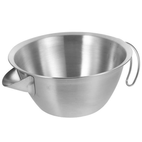 DINHEAROM Large Stainless Steel Basin 1Pcs For Housewives And Cooks Round Shape Silver Color 20X7.9X3.7Inch