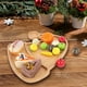 thumbnail image 4 of Fiudx Ofertas relámpago del día Bandeja de madera para servir de Navidad Bandeja de madera para servir Bandeja para cubiertos Bandeja para servir de mesa Suministros de decoración de mesa navideña, 4 of 6