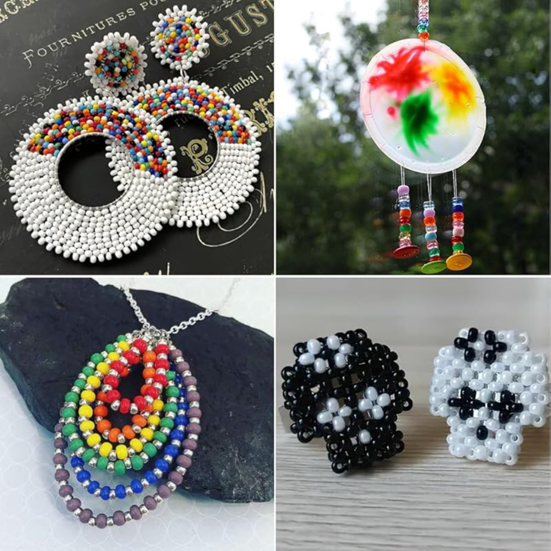 4000 Pcs Bulk Pony Beads for Jewelry Making, 6x9mm Colorful Plastic Craft Beads for DIY Bracelets, Keychains and Hair Accessories
