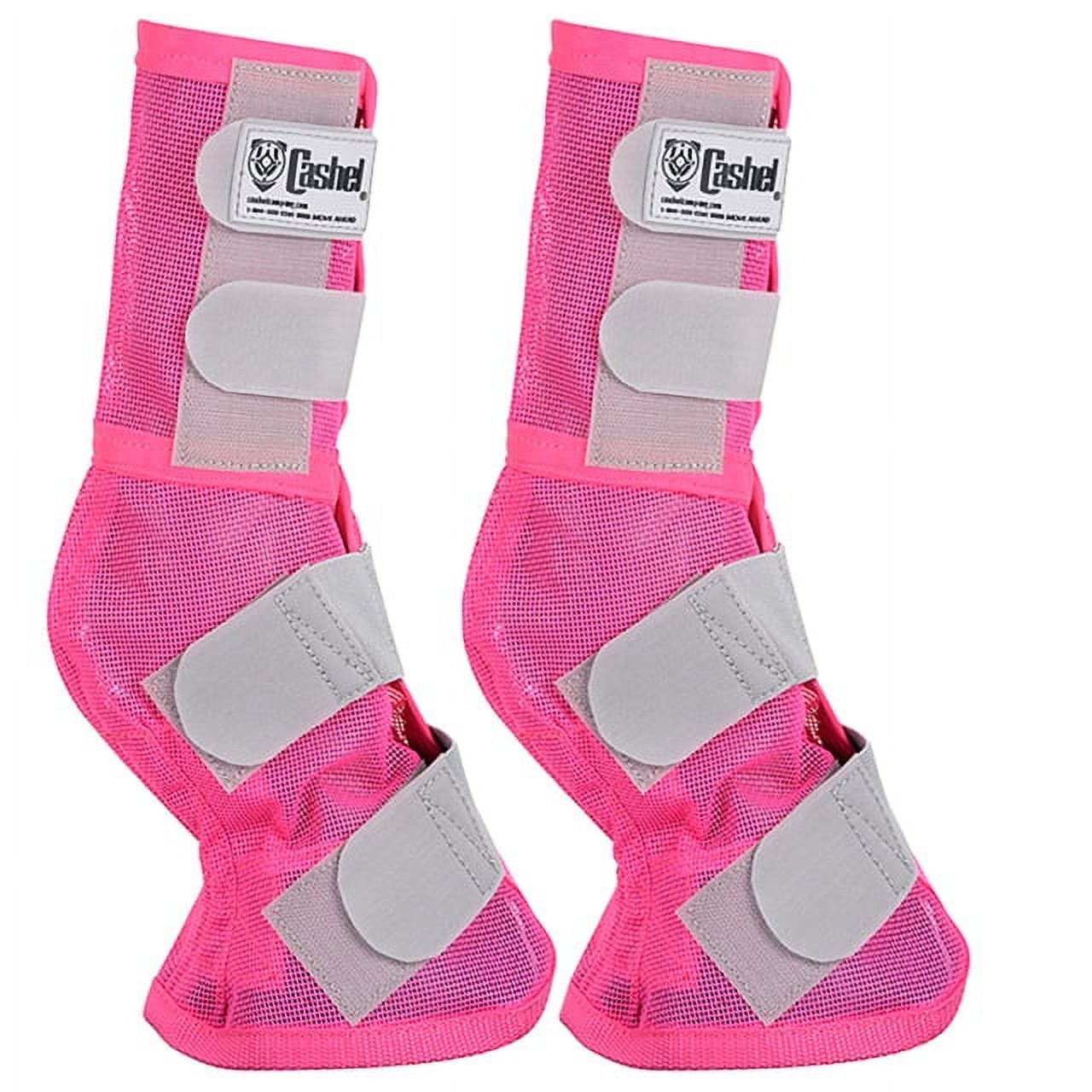 4 Pack Cashel Fly Prevention Arab Horse Leg Guard Cool Mesh Boots Pink ...
