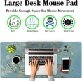 thumbnail image 2 of Big Mouse Pad Modern Desk Pad Computer Desk Mats Large Mouse Pads Large Mousepad Waterproof Non-Slip Rubber Base 35.4 X 15.7 for Game Office, Vincent Almond Blossom, 2 of 6