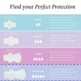 thumbnail image 5 of PurComfy Teens Maxi Period Pads with Wings for Tweens, Organic Cotton Sanitary Pads for Teens Girls 9-14, Long Overnight Size, 15 CT, 5 of 8