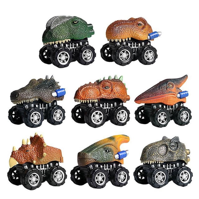Coche de juguete de dinosaurio extraíble de 8 piezas