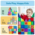 thumbnail image 6 of PicassoTiles Window & Door Clip-On Magnetic Blocks, Magnet Tiles Construction Toy Set, STEM Educational Learning Kit, Stacking Blocks for Kids Ages 3+, 6 of 13