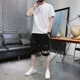 thumbnail image 2 of Conjunto de dos piezas para hombre, para correr, con letras, para trotar, color blanco, camisetas Kpop, pantalones cortos, trajes para hombre, ropa de verano, moda 2024, 2 of 5
