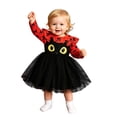 thumbnail image 5 of Kogui Toddler Girls Winter Long Sleeve Tutu Sundress Holiday Halloween Casual Party Attire (Red, 5-6 Years), 5 of 8