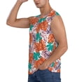 thumbnail image 3 of Balery Hawaiian Style Camisetas sin mangas para hombre, absorbe la humedad y protege contra el mal olor.-XX-Large, 3 of 7