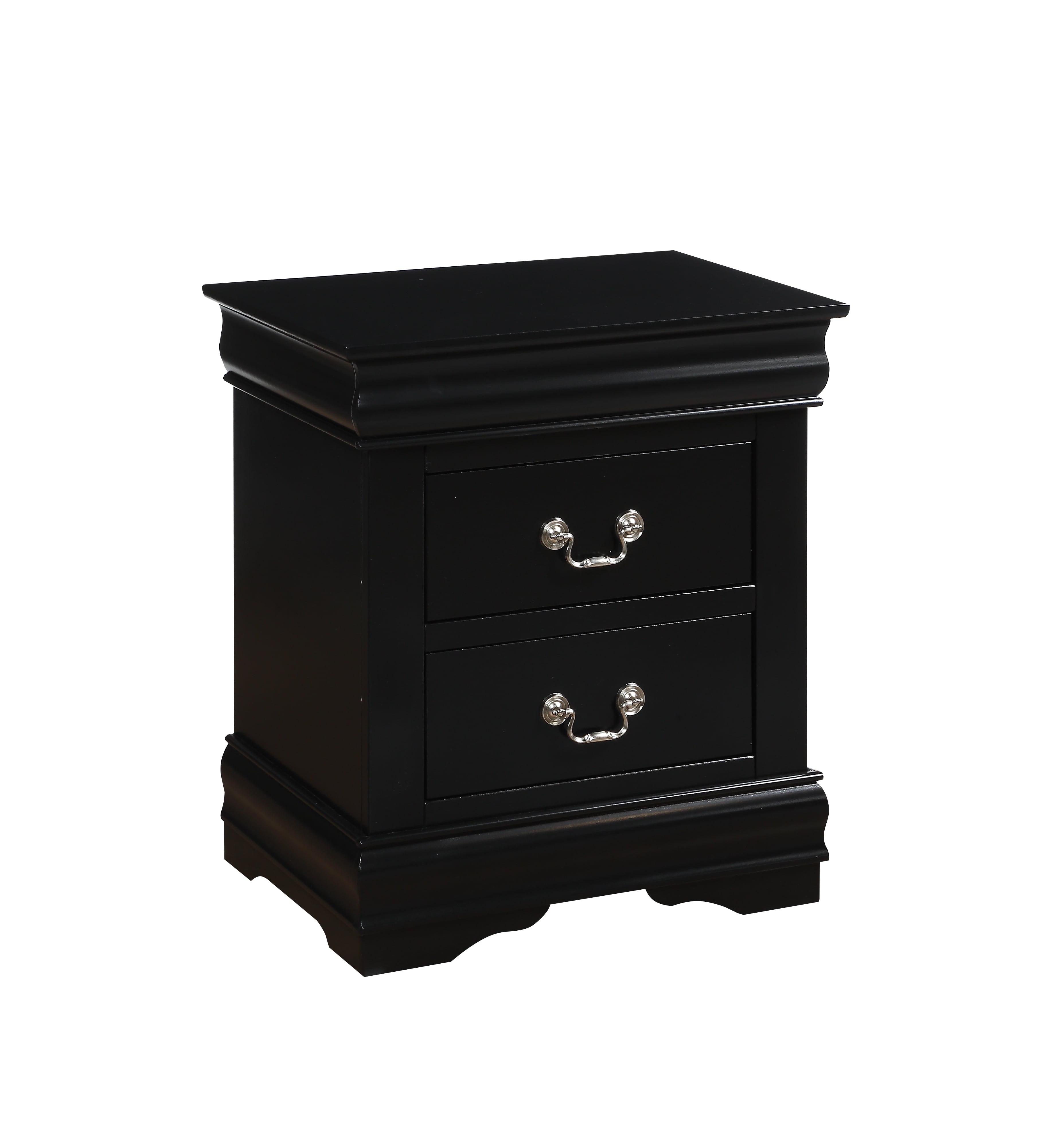 Acme Louis Philippe 2 Drawer Nightstand Multiple Finishes Walmart Com Walmart Com