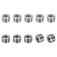 thumbnail image 1 of PATIKIL Adaptateurs de Filetage Manchon Écrou Réducteur, 10 Pcs M12*1.75 Mâle à M8*1.25 Femelle Écrou de Réparation Vis Réducteur Conversion Acier Inoxydable Fixation 8mm, 1 of 7