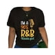 thumbnail image 1 of Rnb Hip Hop Soul Music Clothing I'm A 90's R&B Kinda Girl T-Shirt,Letter Print Round Neck Tee, Cotton Casual Fabric, 1 of 7