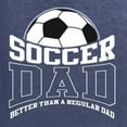 thumbnail image 5 of Wild Bobby, Soccer Dad Better Than a Regular Dad Father's Day Men's Tee, Vintage Heather Navy, 3X-Large, 5 of 6
