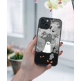 thumbnail image 5 of WIRESTER Shockproof Soft Rubber Cover Case for Apple iPhone 15 6.1" 2023 (NOT FIT Apple iPhone 15 Plus 6.7" 2023), Ghost Halloween, 5 of 5