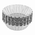 thumbnail image 1 of Lot de 10 moules à tarte aux œufs en alliage d'aluminium, 70 mm, pour pâtisserie, 1 of 4